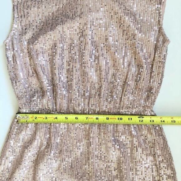 J. Crew Sequin Dress Size 0 Cap Sleeve Pink - Picture 10 of 12